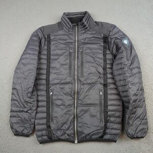 Kuhl Spyfire Jacket Mens Small Black Insulated Puffer Full Zip Outdoor Hiking